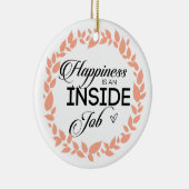 幸福は内職のリース セラミックオーナメント (右)