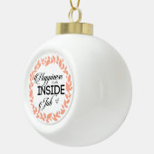 幸福は内職のリース セラミックボールオーナメント (右)