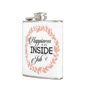 幸福は内職のリース フラスク (左)