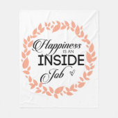 幸福は内職のリース フリースブランケット (正面)