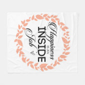 幸福は内職のリース フリースブランケット (正面(横))