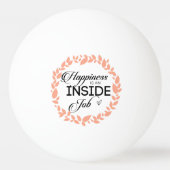 幸福は内職のリース 卓球ボール (裏面)