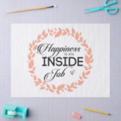 幸福は内職のリース 薄葉紙 (クラフト)