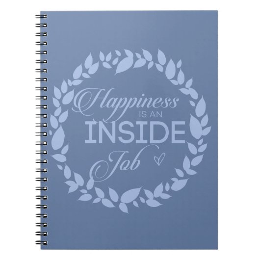 幸福は内職の青いリース ノートブック (正面)