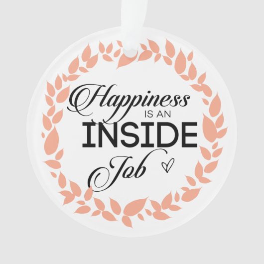 幸福は内職リースオーナメント オーナメント (正面)