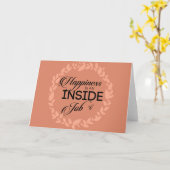 幸福は内職赤面リース カード (黄色い花)