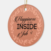 幸福は内職赤面リース セラミックオーナメント (左)