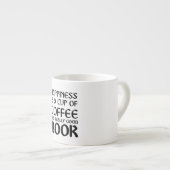 幸福は及び実際によい本コーヒーです エスプレッソカップ (正面右)