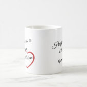 幸福は壮大な父である コーヒーマグカップ (中央)