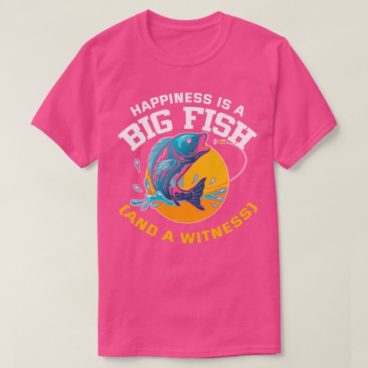 幸福は大きな魚であり、証人でもある Tシャツ (デザイン正面)