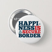 幸福は安全なボーダーです 缶バッジ (正面&裏面)