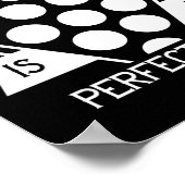 幸福は完璧なラックプールプレーヤーのビリヤードである ポスター (角)