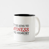 幸福は悪い記憶発言です ツートーンマグカップ (正面右)