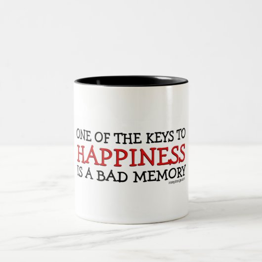 幸福は悪い記憶発言です ツートーンマグカップ (中央)