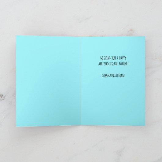 幸福は成功の鍵インスパイアの引用文 カード (内部)