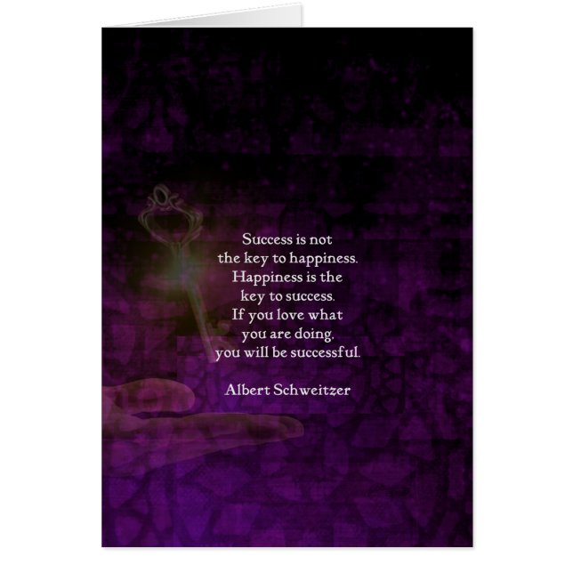 幸福は成功への鍵高揚引用文である (正面)