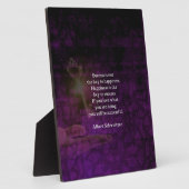 幸福は成功への鍵高揚引用文である フォトプラーク (側面)