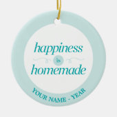 幸福は手製です セラミックオーナメント (正面)