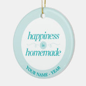 幸福は手製です セラミックオーナメント (左)