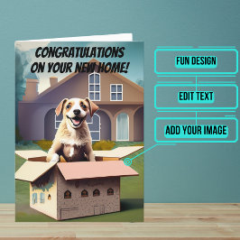 幸福は新居の開梱おめでとう カード