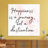 幸福は旅であり、目的地ではない キャンバスプリント (インサイチュ (リビング))