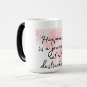 幸福は旅であり、目的地ではない モーフィングマグカップ (正面左)