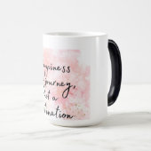 幸福は旅であり、目的地ではない モーフィングマグカップ (正面右)