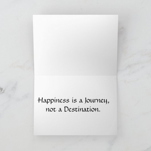 幸福は旅である カード (内部)