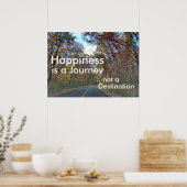 幸福は旅の一やる気を起こさせるつ ポスター (キッチン)