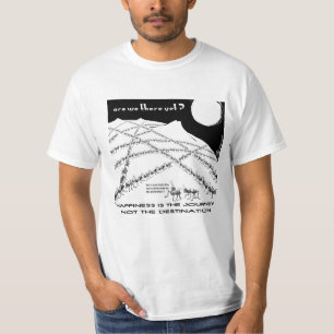 幸福は旅行ない行先です Tシャツ