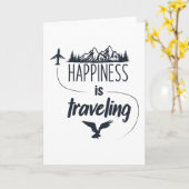 幸福は旅行 カード (黄色い花)