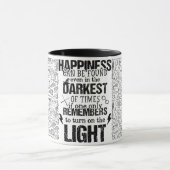 幸福は時の闇にも見られる マグカップ (中央)