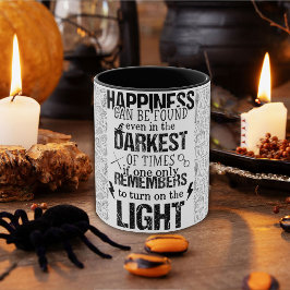 幸福は時の闇にも見られる マグカップ