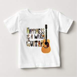 幸福は暖かいギターです ベビーTシャツ