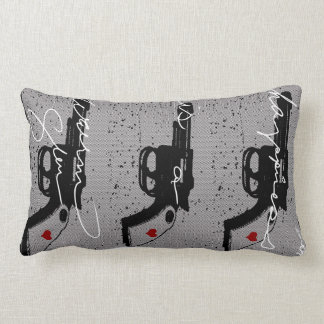 幸福は暖かい銃の枕です ランバークッション