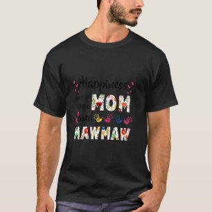 幸福は母とモウモウの花である Tシャツ