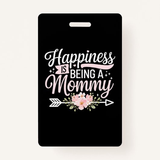 幸福は母の日の母なるフローラである バッジ (正面)