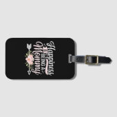 幸福は母の日の母なるフローラである ラゲッジタグ (正面横)