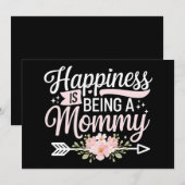 幸福は母の日の母なるフローラである 招待状 (正面/裏面)