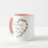 幸福は母親であるおもしろい母親の日の新しい母親 マグカップ (正面左)