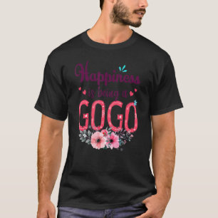 幸福は永遠に女のフローラの装飾である Tシャツ