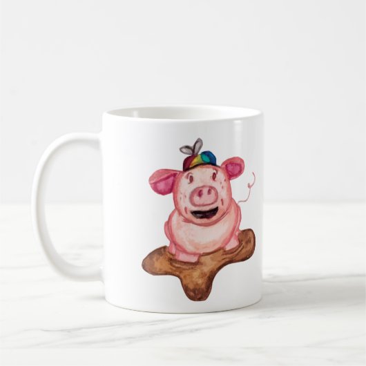 幸福は泥水の溜まり マグカップ (左)