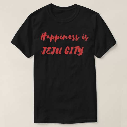 幸福は済州市 Tシャツ (デザイン正面)