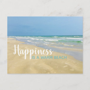 幸福は温かいビーチ ポストカード