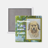 幸福は温かい子犬だ マグネット (正面/裏面)