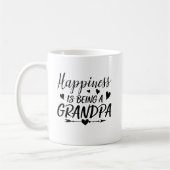 幸福は父親の日のおじいさん コーヒーマグカップ (左)