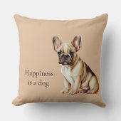 幸福は犬なり クッション (正面)