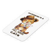 幸福は猫のトランプのポーカー マグネット (左側)