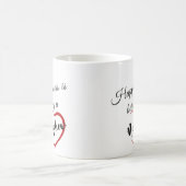 幸福は甥である コーヒーマグカップ (中央)