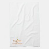 幸福は私の母のカセロールです キッチンタオル (縦)